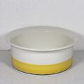 0Arabia Finland Faenza Yellow Stripe Serving Bowl 7.25 inch Diameter 2.75 inch Deep