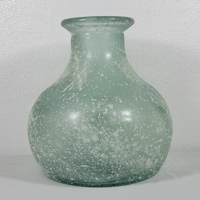 Hand Frosted Vase 8 Inches