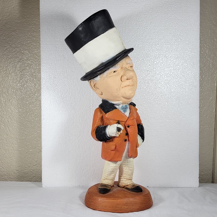 WC Fields Chalkware Statue vintage 1971 ESCO Productions INC