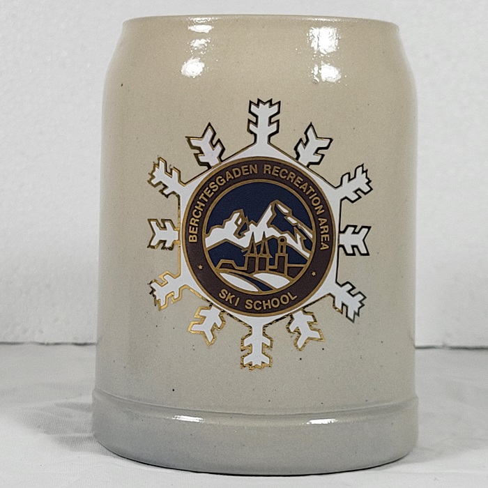 German Beer Mug .5 Liter Berchtesgaden Recreation Area Ski School