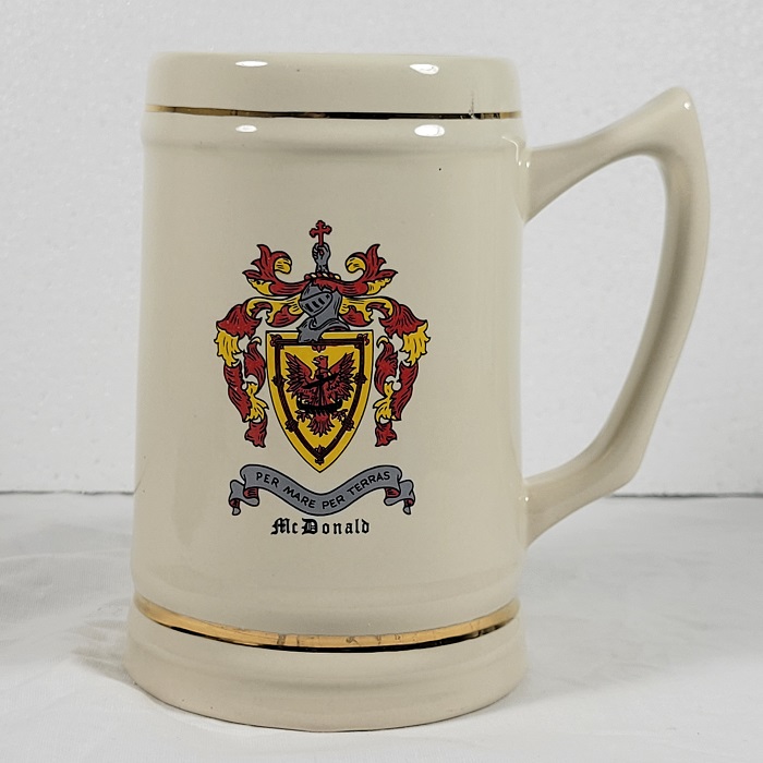 McDonald Family Crest Beer Mug