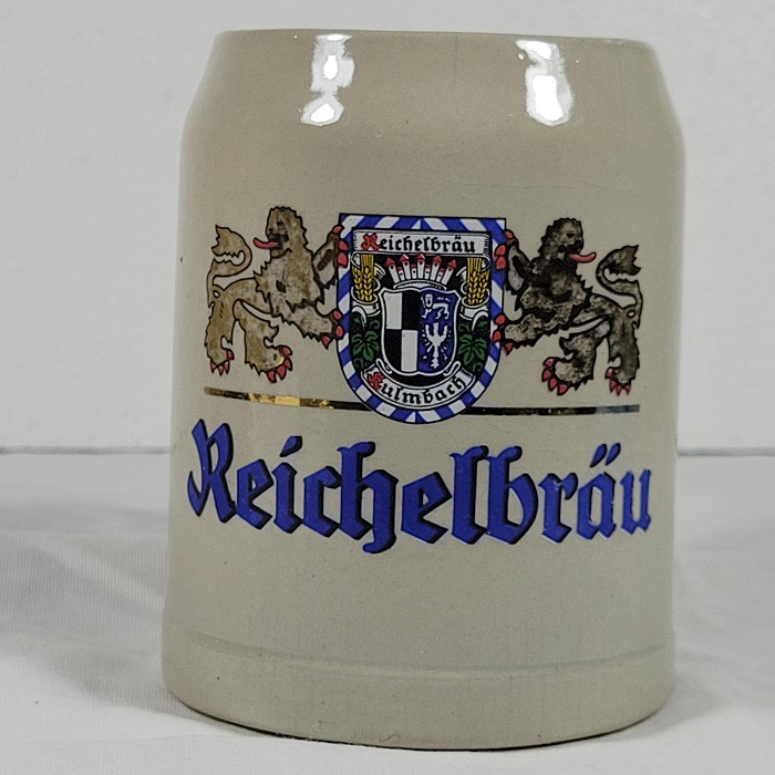 Reichelbrau Kulmbach German Stoneware Beer Mug .25 Liter