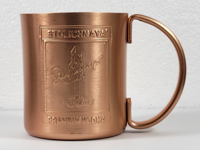 Stolichnaya Premium Vodka Brass Cup