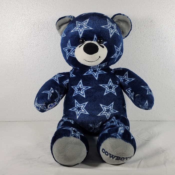 Build A Bear Dallas Cowboys NFL Print Bear 16” Inches