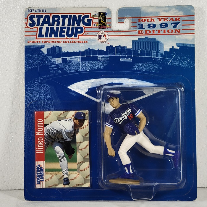 Hideo Nomo #16 Los Angeles Dodgers Starting Lineup 10th Year 1997 Edition Kenner