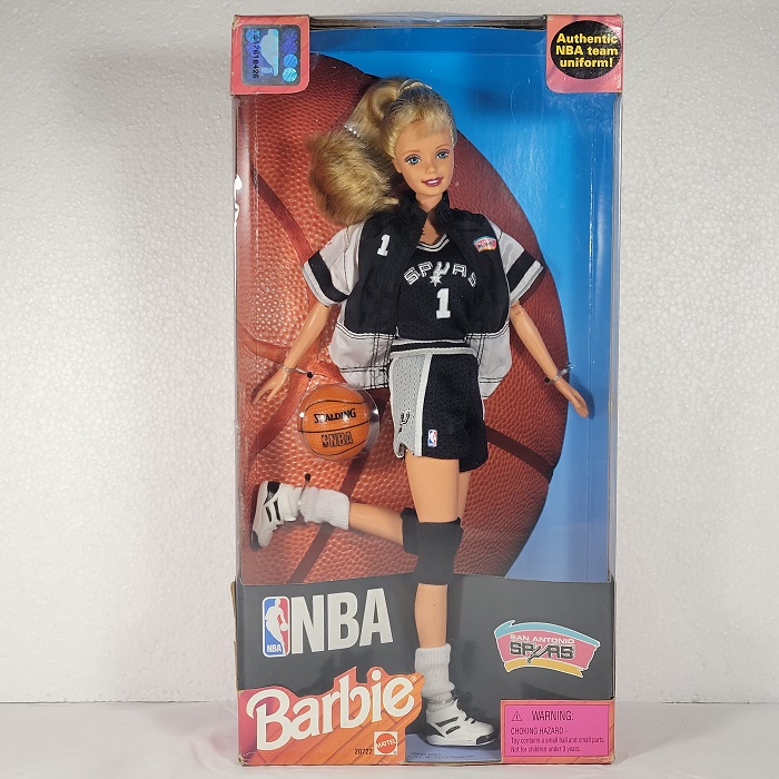 NBA 1998 San Antonio SPURS Barbie Mattel AuthenticVintage Fiesta Logo New In Box