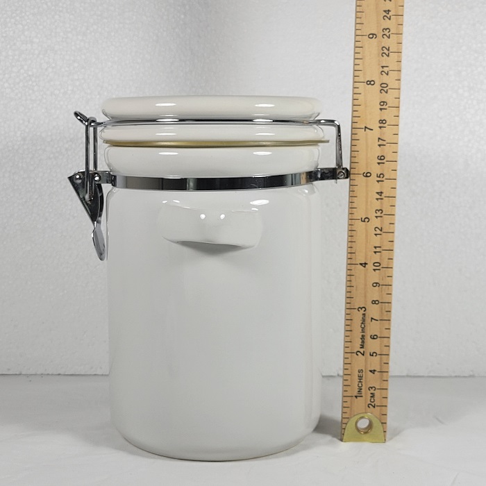 OGGI Ceramic Air Tight Lid Canister 7.5 Inches-16-Height