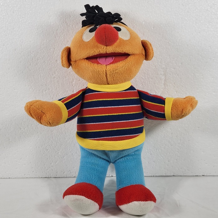 Sesame Street Ernie Plush 2002 Vintage 10 Inches Fisher Price Mattel Polyester Fibers