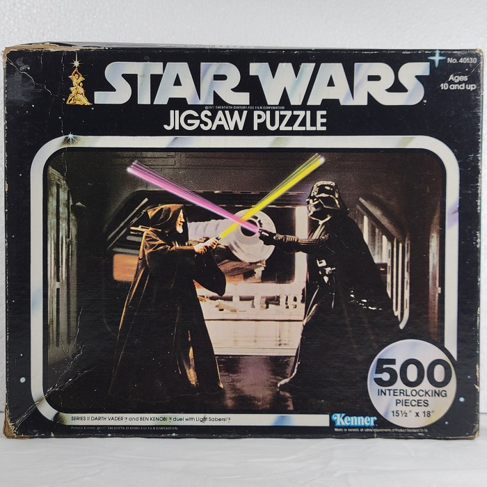 Star Wars Jigsaw Puzzle 1977 Kenner Darth Vader Ben Kenobi