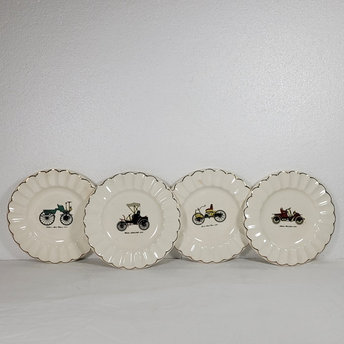 Vintage Automobile Ashtray Set of 4