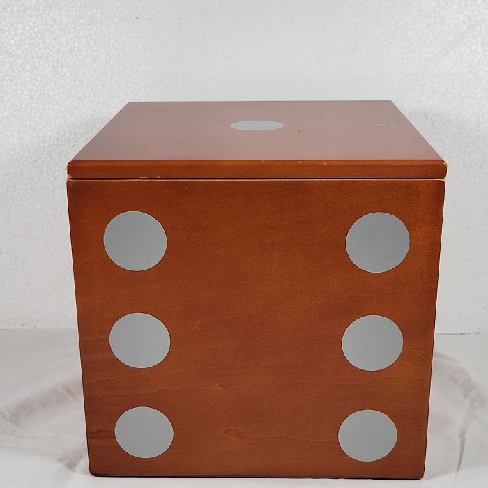 Wood Dice Game Storage Box by Protocol BOX ONLY - NO GAME PIECES