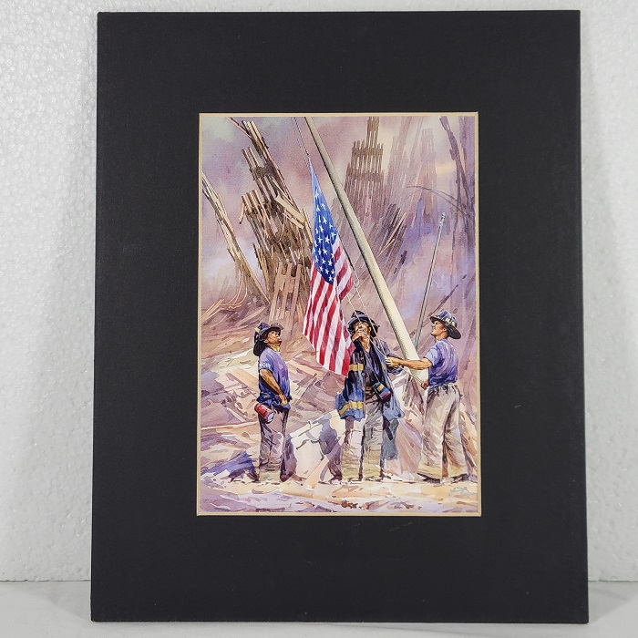 America Rising September 11 Watercolor Painting