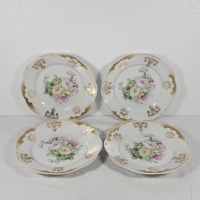 Bavaria 6 Inch Plate Floral Pattern Set of 4