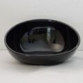 CaiHE Slanted Pet Bowl Black 6.5 Inches