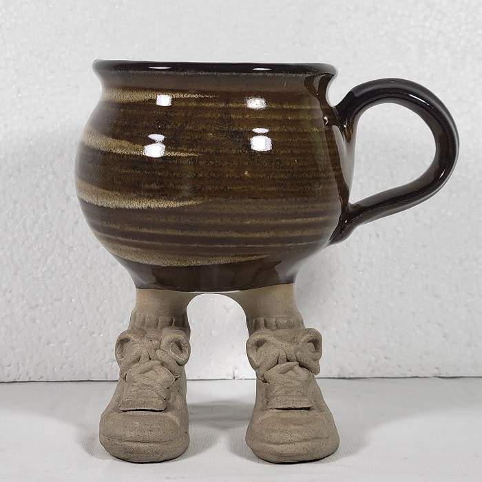Muddy Waters Pottery Mug with Legs Star Sneakers Vintage 1986