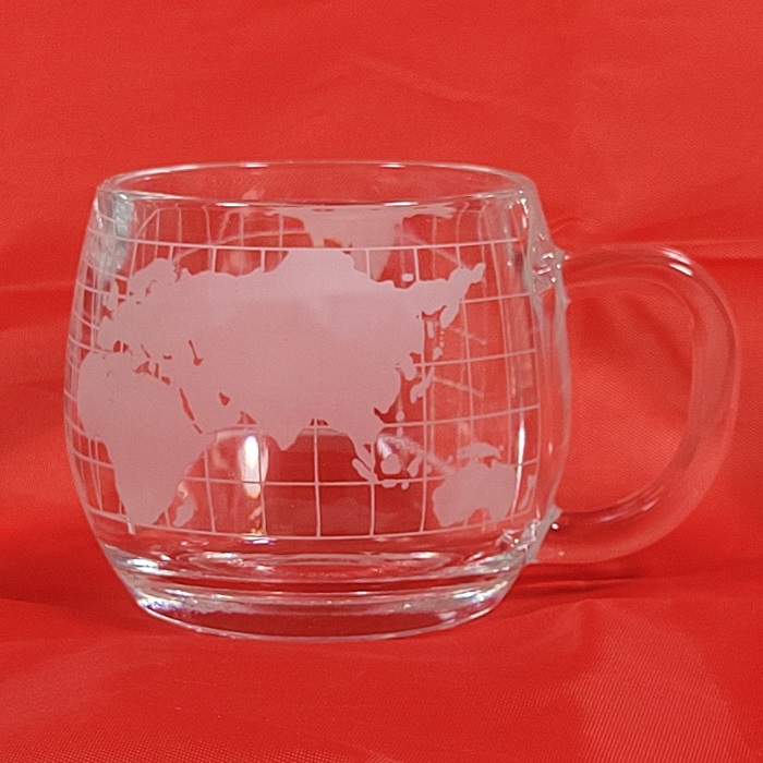 Vintage Nestle Company Inc World Cup Etched Glass