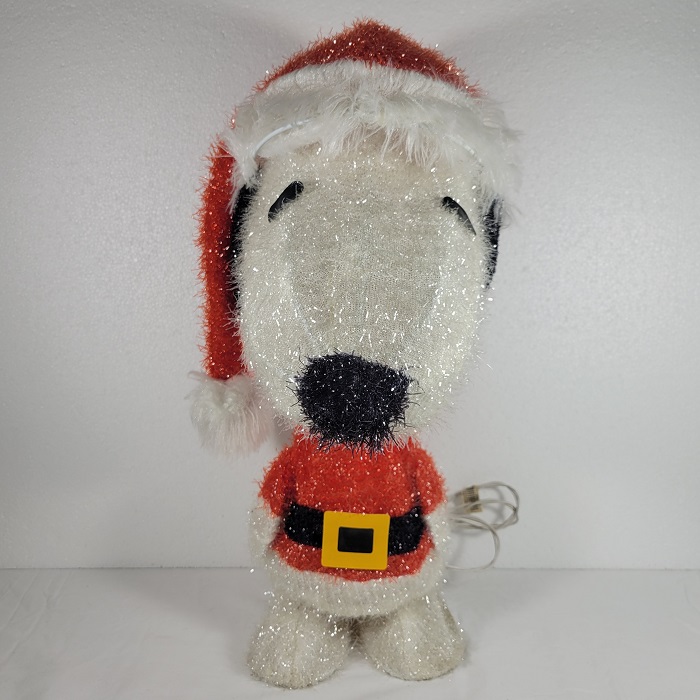 Peanuts Snoopy in Santa Suit Outdoor Christmas Light Decoration 18 Inch