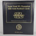 Super Bowl XL Champion 22kt Gold Football Cards Pittsburgh Steelers