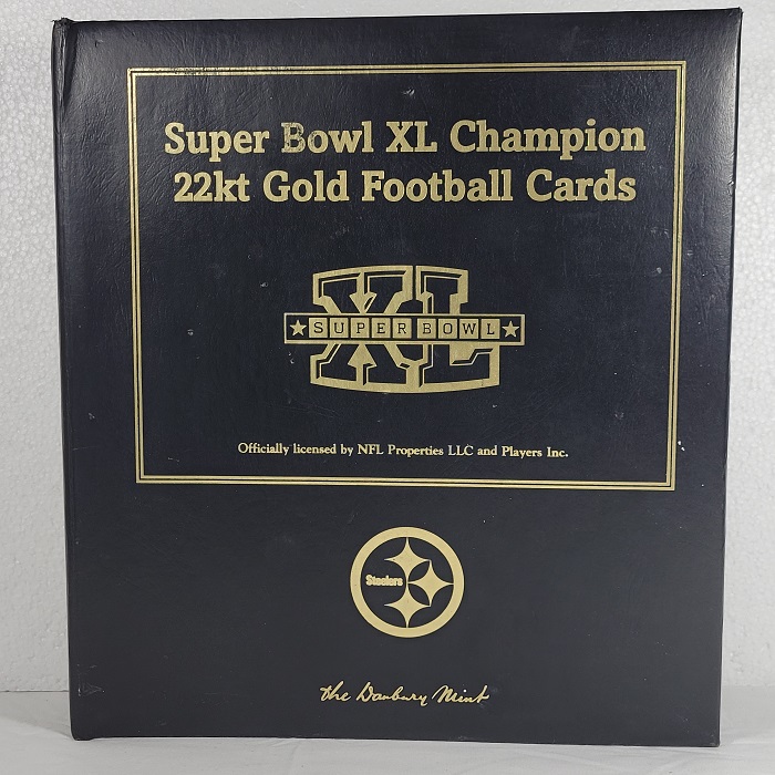 Super Bowl XL Champion 22kt Gold Football Cards Pittsburgh Steelers