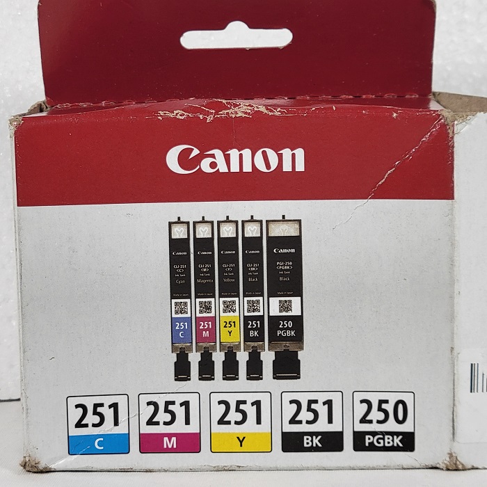 Canon PGI-250 & CLI-251 5-Cartridge Value Pack OPEN BOX