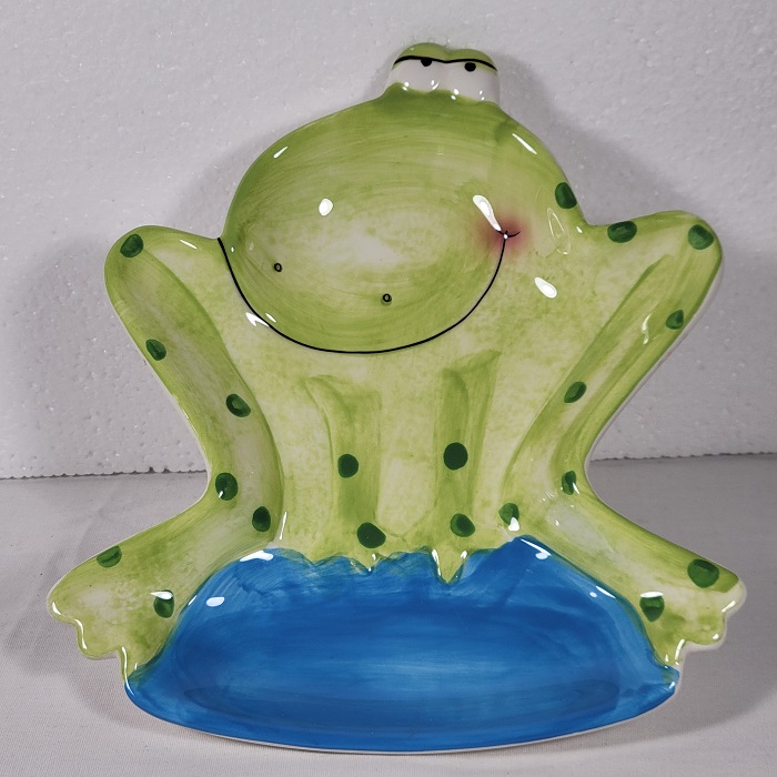 Ellen Crimi Trent Holiday Home Frog Dish Plate