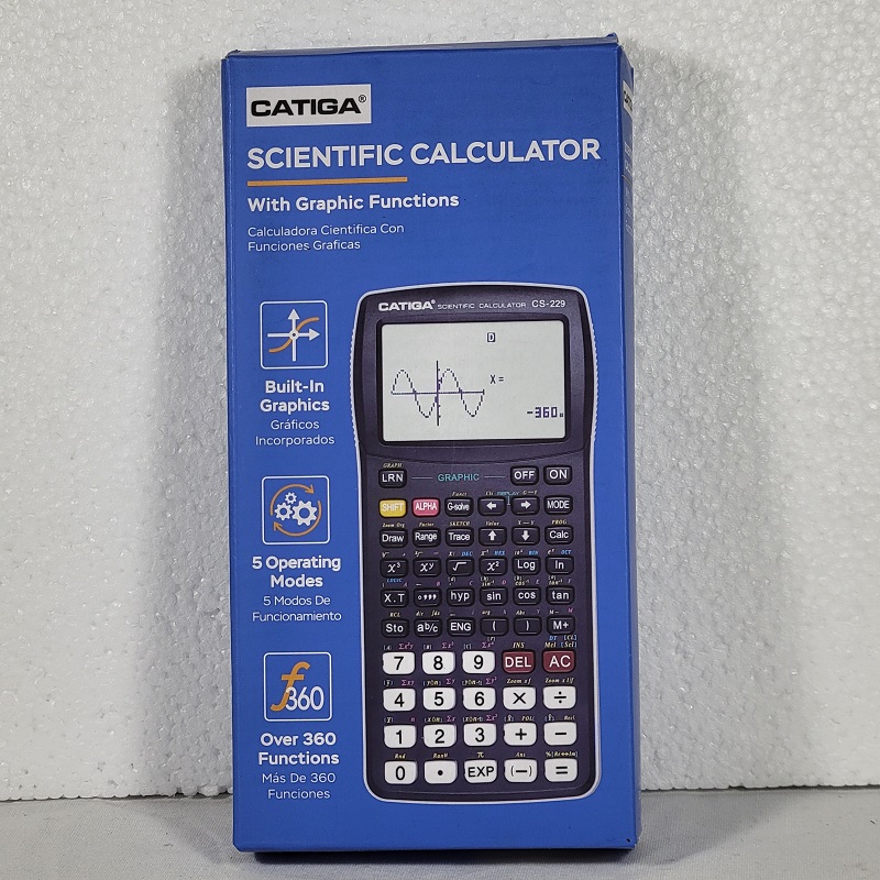 Catiga Scientific Calculator CS-229 with Graphic Functions NEW OPEN BOX