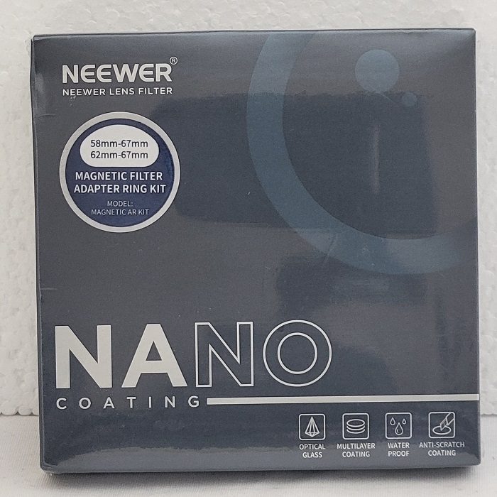 Neewer Magnetic Filter Ring Adapter Kit 58mm-67mm 62mm-67mm